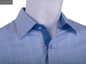 <span class=keywords><strong>Camicia</strong></span> da <span class=keywords><strong>Uomo</strong></span> Personalizzata Stile Inglese con Colletto Rialzato, 100% Cotone Satinato, Anti-Pilling, Ecologica, Maniche Lunghe - Product Image 4