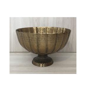 Cuenco de decoración de fruta de Metal chapado en oro - Product Image 6