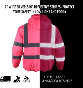 Áo Khoác Bảo Hộ Phản Quang, Áo Khoác Bảo Hộ Quần Áo PPE Nam - Product Image 4