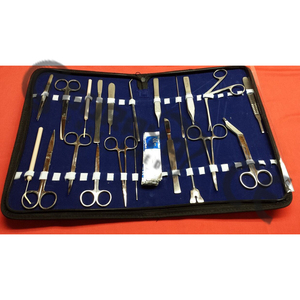 Goraya ชุดเครื่องมือผ่าตัดสัตวแพทย์ทางการแพทย์ทางการแพทย์จากเยอรมัน49ชิ้นได้รับการอนุมัติจาก CE ISO - Product Image 1