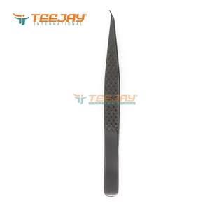 แหนบปลายตรง TEEJAY ELT-408 สีดำพลาสม่า สแตนเลสสตีล ปลายเรียบ ยาว 12.5 ซม. สำหรับใช้กับคิ้ว - Product Image 6