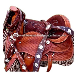 Selle en cuir occidentale de haute qualité avec des tailles personnalisées d'arbre en bois/plastique-vente en gros des fournisseurs indiens - Product Image 1