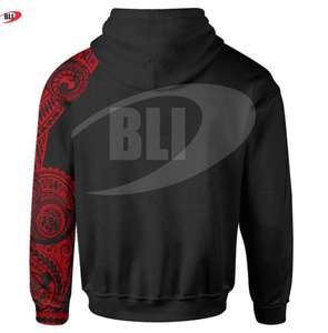 Sweat-shirts à capuche entièrement imprimés par sublimation, nouveau design 2026, meilleure qualité, 100% polyester, designs personnalisés pour hommes - Product Image 4