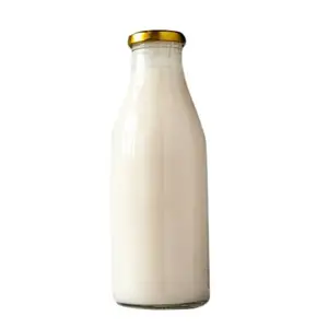 Aark Loodvrij Clear Glas Verpakking Glas Melk Flessen Met Schroefdop Gebruikt Voor Opslaan Dranken En Kruiden Custom Branding