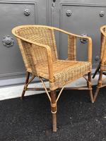Fauteuils en rotin vintage