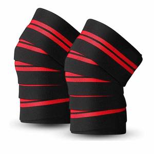 ผ้ายืดพันเข่า Powerlifting,อุปกรณ์พันเข่ายกน้ำหนักแบบยืดหยุ่น - Product Image 2