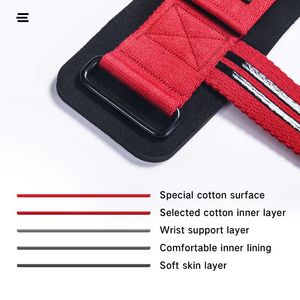 Bandas de entrenamiento para ejercicio de alta calidad, equipo de protección antideslizante, correa de levantamiento de pesas, envoltura de muñeca para Fitness - Product Image 5