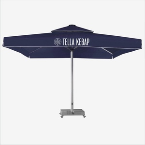 Sombrilla Dorada MTS 400*400/8 Magnum Telescópica, Parasol Moderno de Aluminio para Restaurante, Uso en Exteriores - Product Image 5