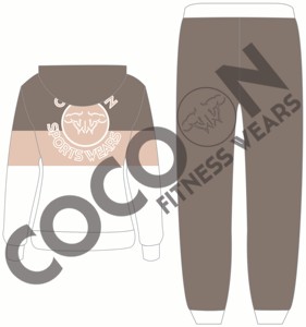 Conjunto de Sudadera con Capucha y Pantalones Deportivos Y2K con Bloques de Color y Ribetes Personalizados para Hombre, Fabricantes OEM, 2026 - Product Image 2