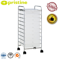 MIT Sale 10-stöckiger Gusseisen-Servierwagen, modern, multifunktional, mit Schubladen, für Küche, Bad, Wohnzimmer, leicht zu reinigen, Großhandel