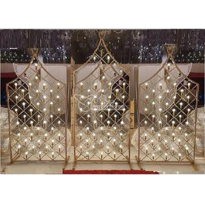 Panneaux de fond de mur à bougies de nouveau design, élégants pour les mariages et les événements, meilleur panneau de fond de mariage, porte-bougie - Product Image 1