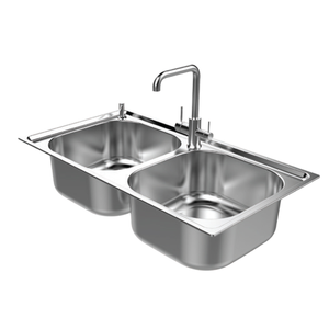 Traditional <b>Kitchen</b> <b>Sink</b> by Stainless Steel Double Bowl Made in Viet Nam Brand - Product Image 6
