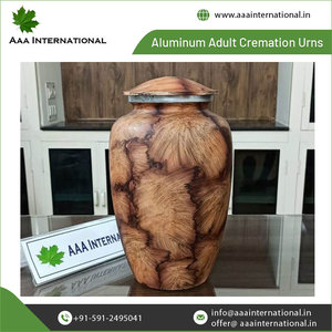 Custom Design and Custom Logo Available AAA International Aluminum American Style Adult Cremation Urns at Best Market Price - Product Image 3
