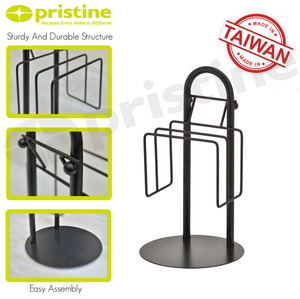 White Round Plate <b>Rack</b> Storage Holder for Kitchen Tableware with Stackable Design Modern Style Standing Type Plastic Material - Product Image 6