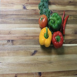 Nouvelle planche à découper en bois d'acacia massif et bambou du Vietnam Planche à découper de qualité avec poignée pour la cuisine - Product Image 6