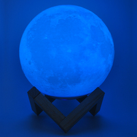 Produk Lampu LED Bulan dengan Logo Kustom, Speaker Bluetooth Portabel, Lampu Malam Nirkabel, Speaker Bulan Bluetooth, Promo Panas 2026
