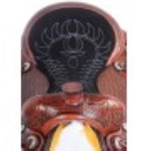 Juego de tachuelas de sillín de caballo occidental de cuero Premium para carreras de barriles para montar en inglés - Product Image 6