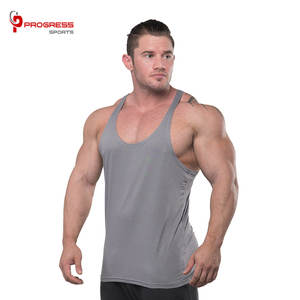 OEM diseño personalizado hombres sin mangas gimnasio Stringer Tank Top envío gratis al por mayor personalizado algodón Stringer chalecos - Product Image 4