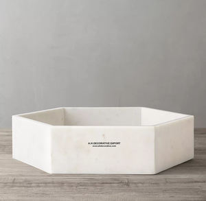 New Design With <b>Metal</b> & Marble <b>Mix</b> Quality Golden Finishing <b>Bowls</b> on Marble Base Home Decorated Gifted Item - Product Image 5