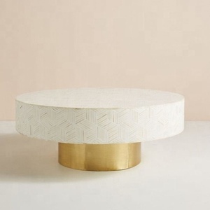 Mesa de acento artesanal indio - Product Image 1