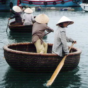Vietnã Barco de Bambu/Bambu Coracle Barcos Para Viajar
