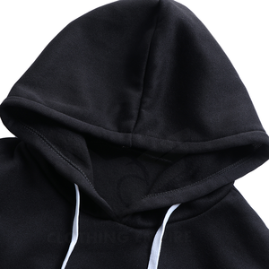 Sweat-shirt à capuche surdimensionné en coton imprimé pour homme, vêtement de sport chaud avec cordon - Product Image 4