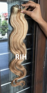 Malaysian Cuticle Aligned Wholesale Color No. #30/613 <b>Body</b> <b>Wave</b> 24" Inch Cambodian Human Hair Bundle's Extension's Vendors Weave - Product Image 6