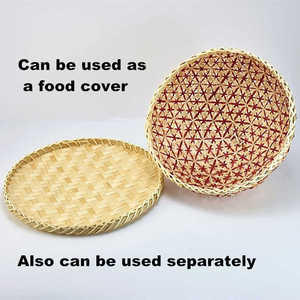 Plateau en marbre de bambou personnalisé nouveau design plateau de service à usage domestique rotin acrylique rénovation résidentielle caractéristique décorative - Product Image 4