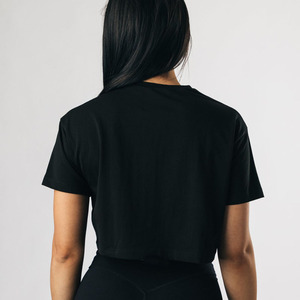 High Quality Wholesale <b>Top</b> Brand Women Crop T-Shirts With Custom Logo - Product Image 2