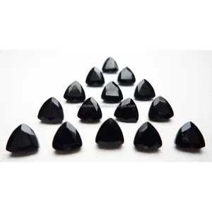 Schwarzer Onyx Billionen Ovales Herz Rundes Kissen Alle Formen Alle Größen Verfügbar Checker Board Facettierter Schnitt Großhandel Loose Stone Onyx