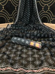 Tenue de soirée style ethnique pour femmes, nouvelle collection, vêtement de mariage avec chemisier, vente en gros, bas prix, Georgette brodée, paillettes, travail - Product Image 5