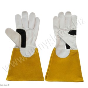 Guantes de Soldadura Industrial, resistentes al calor, cuero de vaca, TIG MIG - Product Image 3