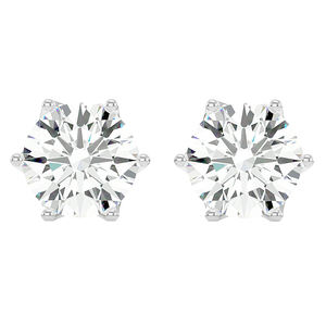 ยอดขายบริสุทธิ์10พันสีขาวทองเพชรต่างหูผู้ผลิต - Product Image 1