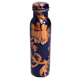 BOUTEILLE EN CUIVRE DE VENTE CHAUDE BOUTEILLE À BOIRE EN CUIVRE POUR LA MAISON ET LES ADULTES BOUTEILLE D'EAU EN CUIVRE À DESIGN IMPRIMÉ - Product Image 1