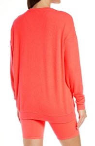 Sudadera de algodón con logotipo bordado personalizado, jersey de cuello redondo, suéter con impresiones personalizadas de gran tamaño - Product Image 2