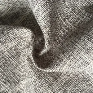 腾辉家纺亚麻靠垫套布透气100%亚麻面料中国染色多贝织沙发套编织工艺素色 - Product Image 1