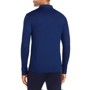 Best Polyester Cotton Henry Collar With Round neck Stylish Short-Sleeved Men's Polo T-Shirt - Product Image 2