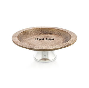 Soporte de pastel de lujo martillado hecho a mano de alta calidad, soporte de pastel decorativo de Metal con acabado de níquel personalizado - Product Image 4