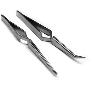 PRIX DE GROS PROFESSIONNEL LOGO GRAVÉ AU LASER BRUCELLES D'EXTENSION DROITE EN ACIER INOXYDABLE DE HAUTE QUALITÉ. - Product Image 1