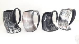 Taza de cuerno vikingo Real, nuevo diseño, jarra pulida, taza de cuerno para beber, artesanías de calidad de la India, tazas de cerámica - Product Image 4