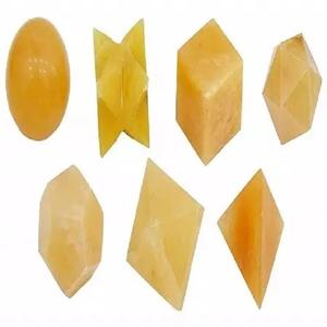 Wholesale Natural Pyrite Stone <b>Crystals</b> 5 Pieces Carved Healing Set Sacred Geometry <b>Craft</b> for Religious Decor Gift Use - Product Image 5