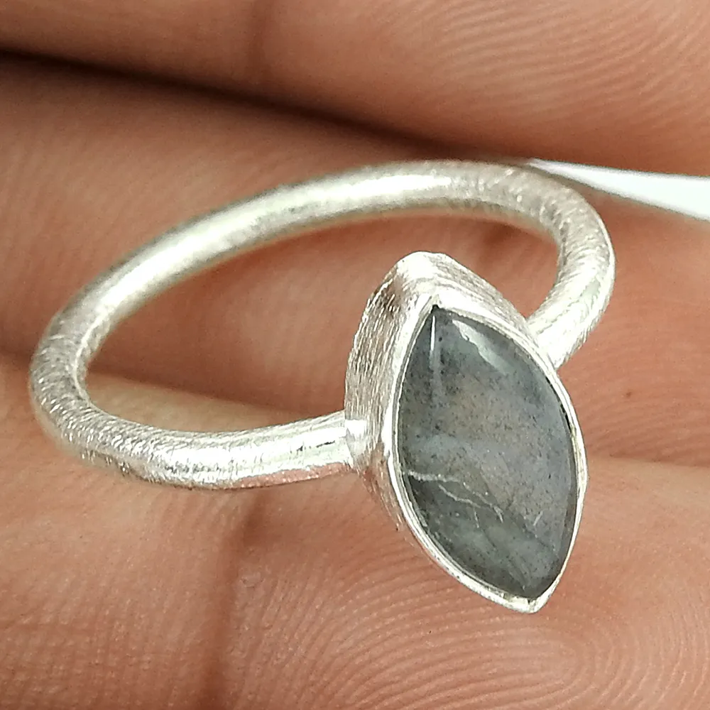 Anel labradorite em forma de marquise, anel de prata esterlina 925 para mulheres e meninas, atacado anéis fornecedores