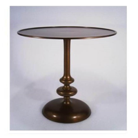 Table d'appoint ronde en métal moderne avec dessus en marbre blanc Table de luxe meubles décoratifs pour la maison au prix de gros