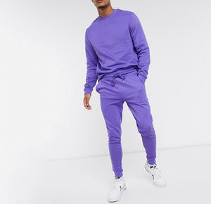 Ropa Deportiva de alta calidad para hombre, chándal masculino de algodón con cremallera, ajuste Delgado, personalizado, OEM - Product Image 4