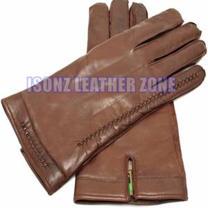 Guantes de Moda para Mujer ISONZ de Piel Auténtica de Cordero y Ciervo, de Primera Calidad, para las Cuatro Estaciones, con Correa de Hebilla, hasta la Muñeca - Product Image 4