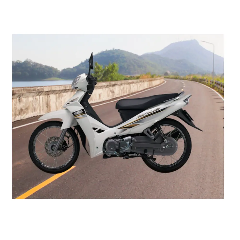 New design motorcycle 110cc (Yamahav Su-ri-us) White/ Red