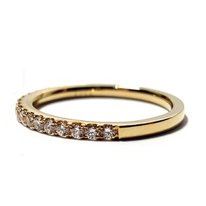 Bague de mariage en or jaune 18 carats, diamant naturel à 100%, bijoux fins, classique, simple, exceptionnel, décontracté, pour femme, fête, anniversaire - Product Image 2
