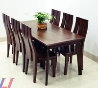 Ensemble de tables à manger et chaises, pour 6 places, table de café, en bois massif, métal, à personnaliser, nouveau, moderne