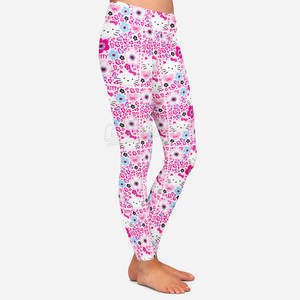 Logo personnalisé pour femmes vêtements de sport Fitness Yoga Sublimation Leggings Pantalon de fitness taille élastique - Product Image 4