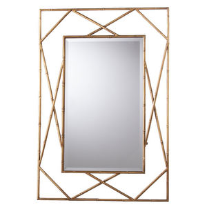 Miroir mural rectangulaire GOLD Matériau en verre pour les hôtels Design élégant et élégant - Product Image 5